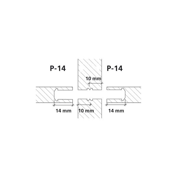 LAMELLO Clamex P Medius 14/10 Mittelwand-Verbinder, Inhalt 80 Paar