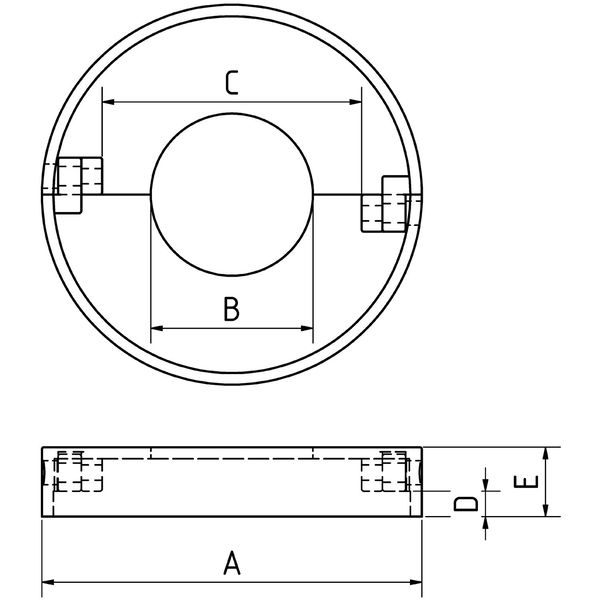 CROSO Abdeckrosette zweiteilig