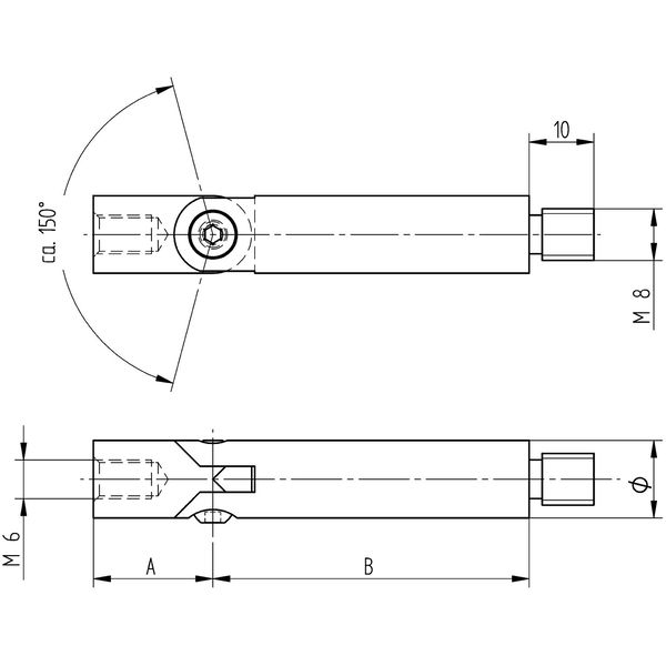 CROSO Verbindungsstift mit Gelenk (Geländersysteme)