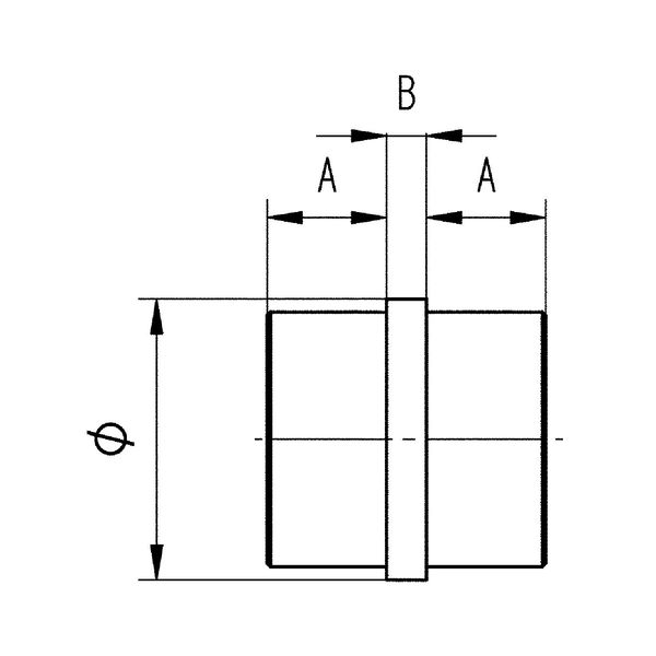 CROSO Verbindungsmuffe rund (Geländersysteme)