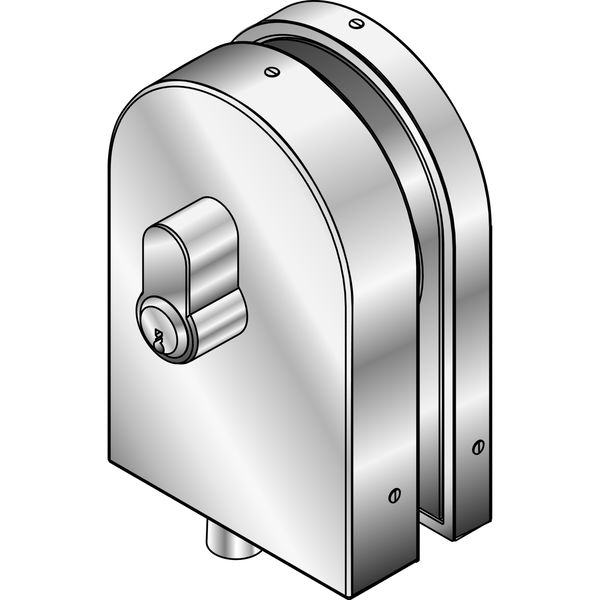 Eckschloss Prestige, PZ-vorgerichtet, 8 – 12 mm, (21.448) Edelstahl | Glastürbeschlag – Zubehör dormakaba