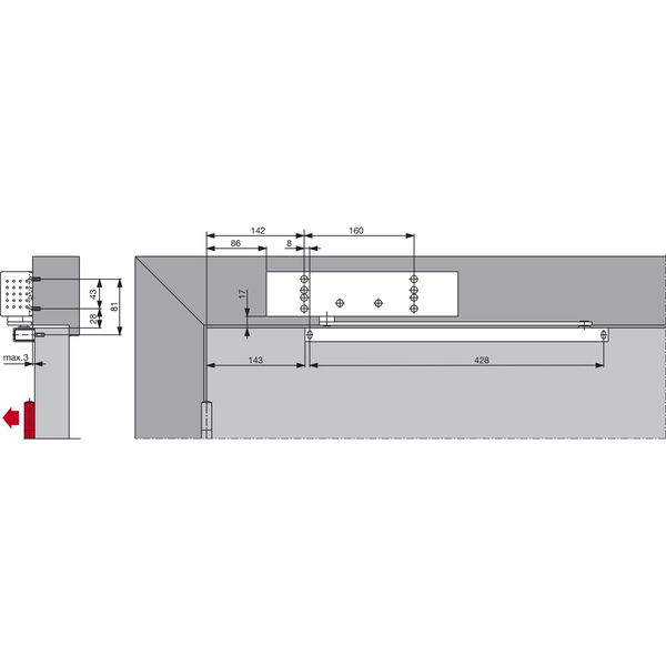 DORMAKABA Türschließer TS 92G G-RF, EN 1-4