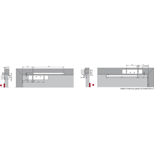 DORMAKABA Türschließer TS 93 B G-RF, EN 2-5