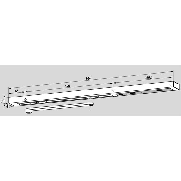 DORMAKABA Gleitschiene G-EMR, silber