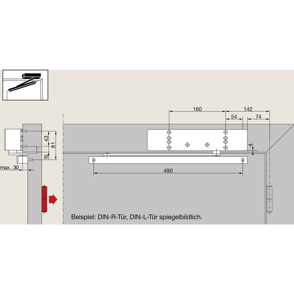 DORMAKABA Türschließer TS 98 XEA G-RF, EN 1-6