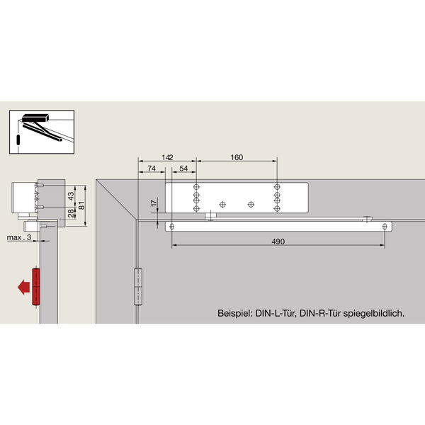 DORMAKABA Türschließer TS 98 XEA G-RF, EN 1-6