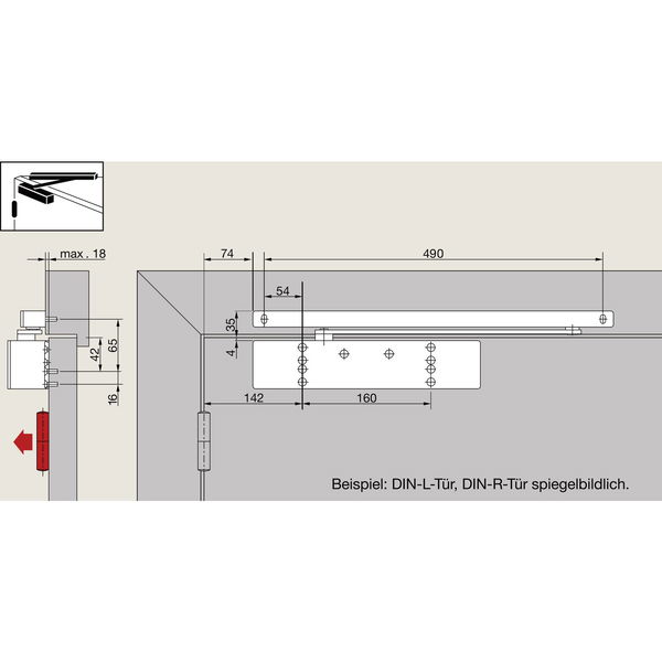 DORMAKABA Türschließer TS 98 XEA G-RF, EN 1-6