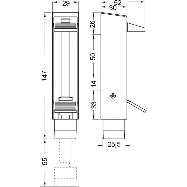 DORMAKABA Türfeststeller Hub 55 mm