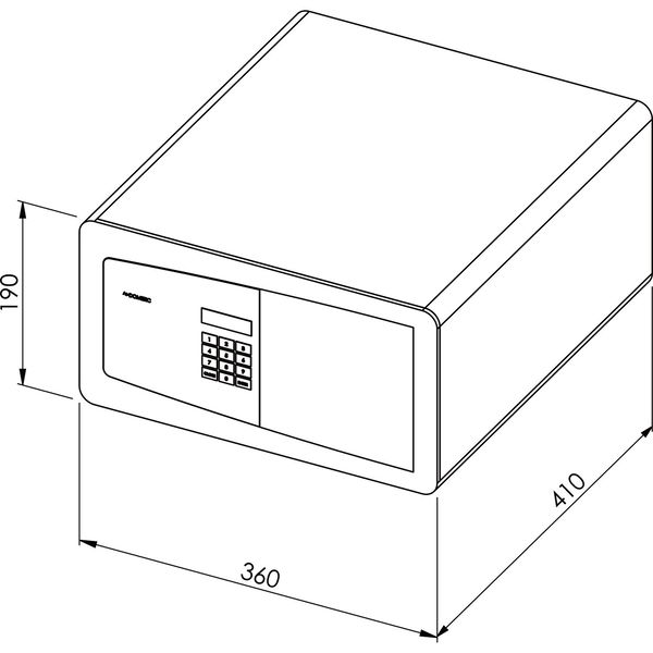 DOMETIC Hoteltresor ProSafe anthrazit