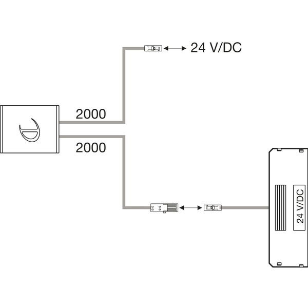 IR-Türschalter DOTTI IR 12/24 V/DC 36/72 W, Alu