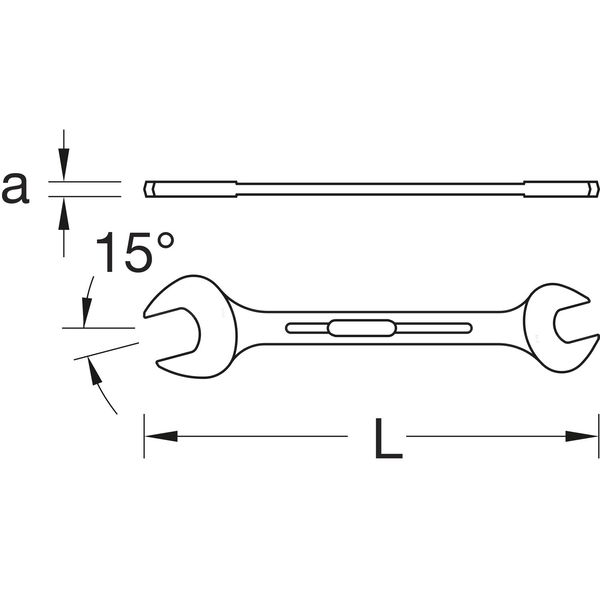 GEDORE Doppelmaulschlüssel No. 6 DIN 3110