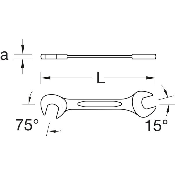 GEDORE Doppelmaulschlüssel klein No. 8