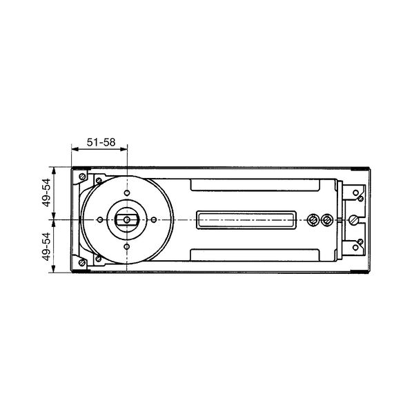 Automatischer Bodentürschließer DORMA BTS 84, EN 3 ohne Feststellung