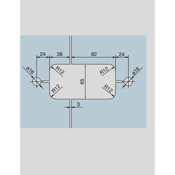 DORMAKABA Pendeltürbeschlag Tensor Glas-Glas, Feststellpunkt 90°