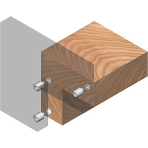 Druckknopfverbinder Upat, für unsichtbare Verbindung von Holz-/Plattenteilen