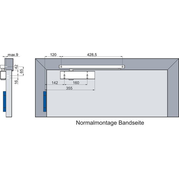 ECO Türschließer Newton TS 41 GSB EN1-4