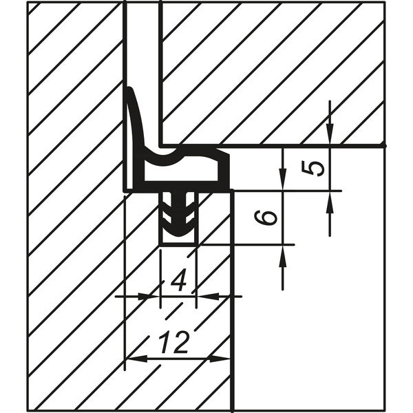Innentürdichtung AC 4689 – Türdichtung für Innentüren, Kunststoff dunkelbraun – 2x 50 Meter