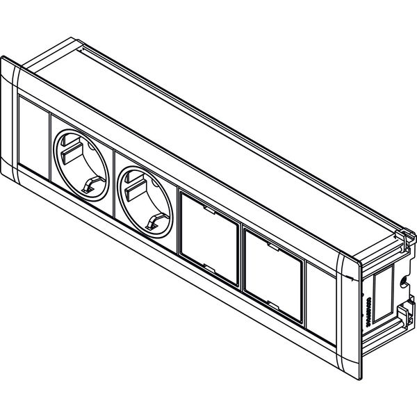 EVOline Steckdosenelement EVOline Frame-Dock 230 V