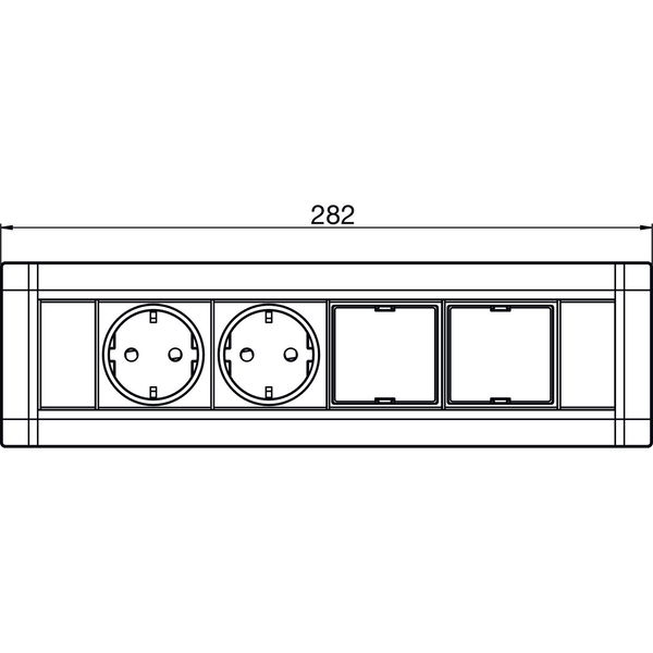 EVOline Steckdosenelement EVOline Frame-Dock 230 V