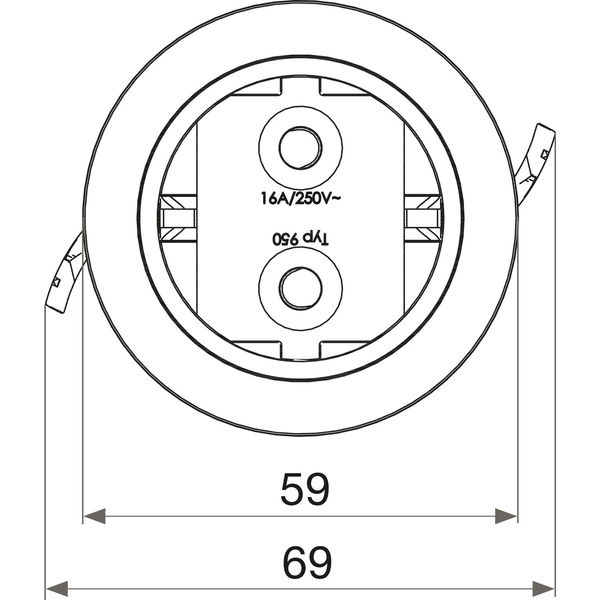 EVOline Steckdosenelement EVOline One 230 V