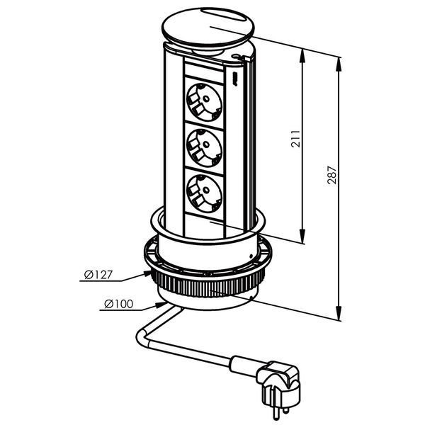 EVOline Steckdosenelement EVOline Port 230 V