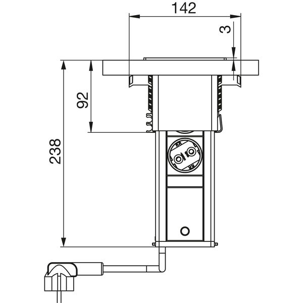 EVOline Steckdosenelement EVOline Port Push 230 V