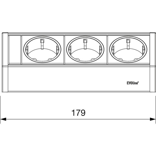 EVOline Steckdosenelement EVOline V-Dock 230 V