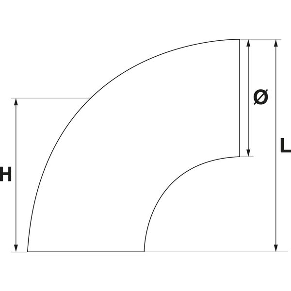 ECONOMY Schweissfitting 90° für Rohr