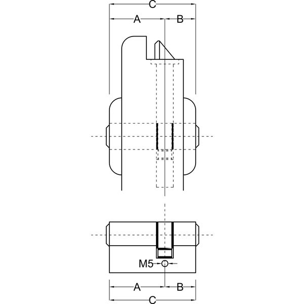 Einbaudoppelzylinder key Tec RPE