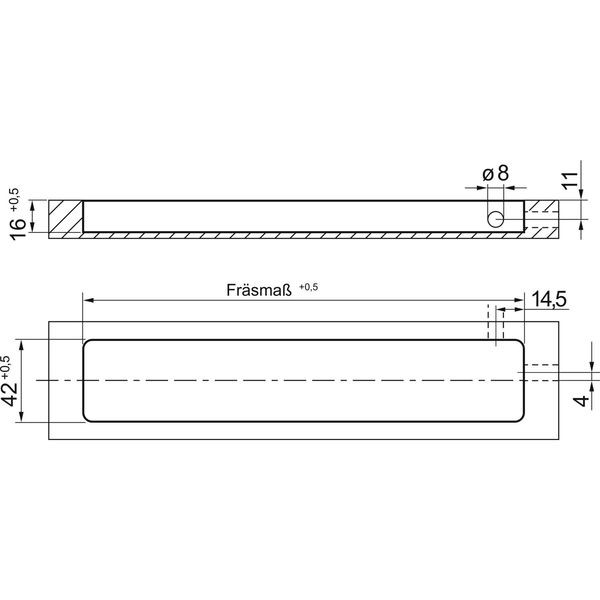 ELEKTRA Einbauleuchte LD 8010 EF Dimm. 230 V