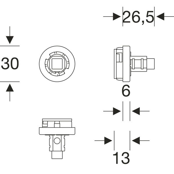 FSB Fenster-Steckgriff 34 1021 minimalistisch