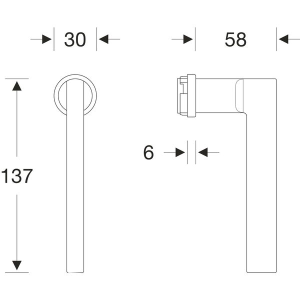 FSB Fenster-Steckgriff 34 1035 minimalistisch