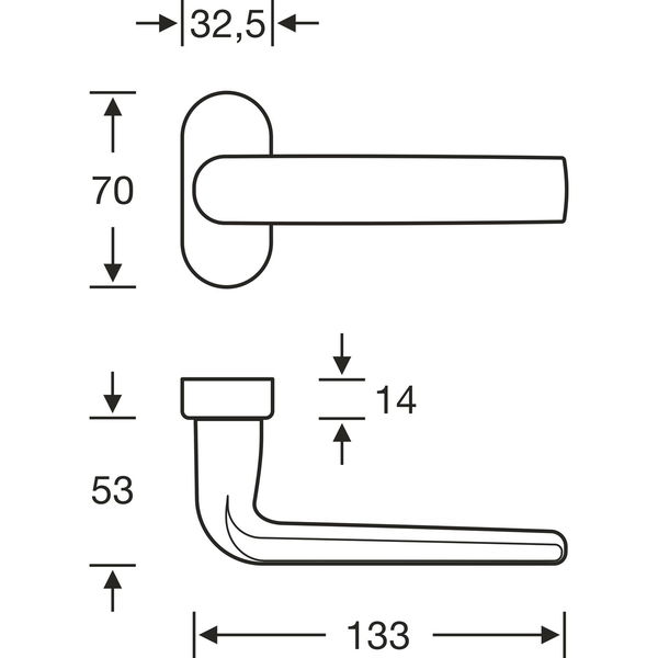 FSB Rahmentürdrücker 09 1267