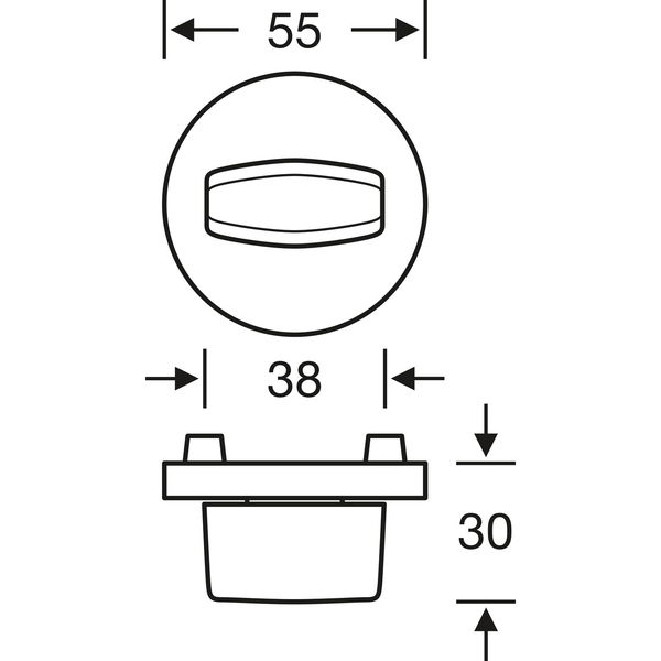 FSB Drückergarnitur 12 1005 WC DIN Aluminium