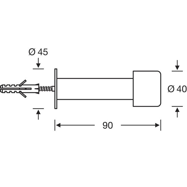 FSB FSB Wandtürpuffer 38 3880 ø 40
