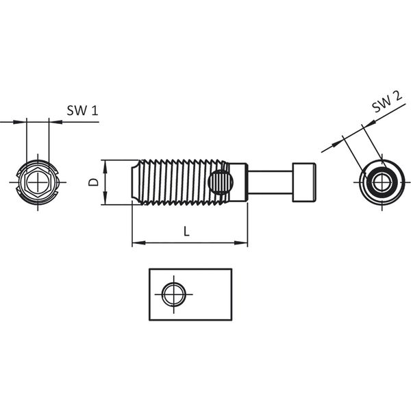 Fath Automatikverbinder Item System Nut 8 zur Verbindung von Aluprofilen, Stahl verzinkt – 10 Stück