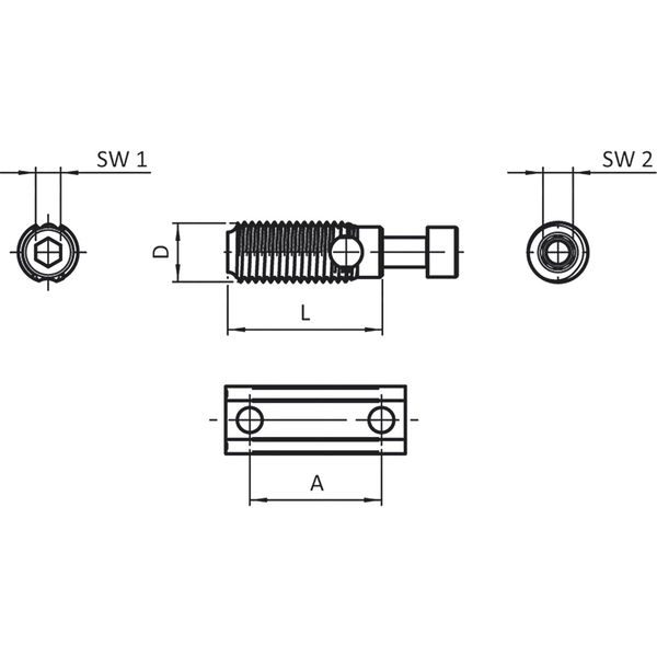 FATH Automatik-Doppelverbinder Nut 8