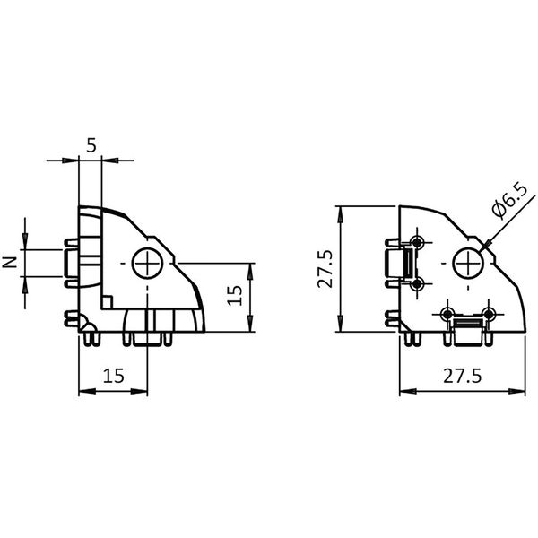 Fath Eckwinkel I 30×30 Item System zur rechtwinkligen Verbindung von 3 Aluprofilen mit Nut 6 – 10 Stück