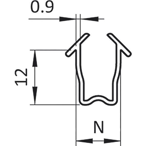 Fath Einlassprofil Item System zum Einfassen von Flächenelementen 4-6mm in Aluprofile mit Nut 8, Kunststoff TPE schwarz – 10 Meter