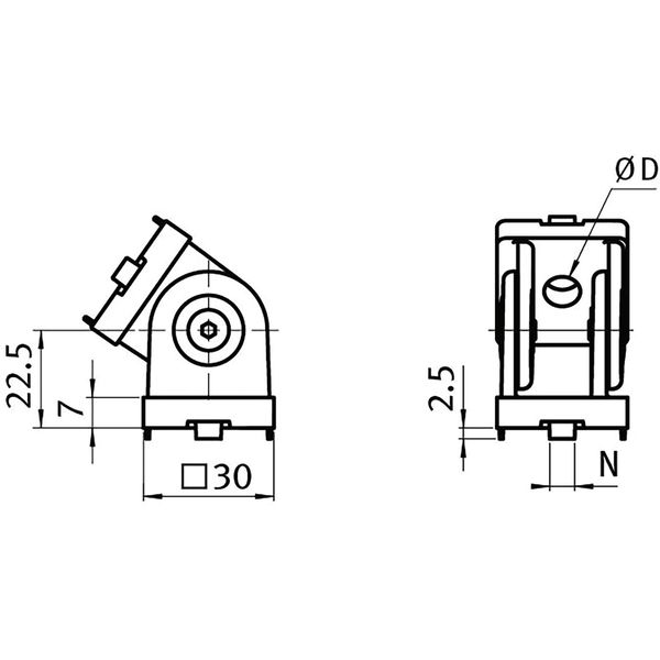 Fath Gelenk Item System passend zu Aluprofil 30×30 Nut 6 – Scharnier, Zinkdruckguss