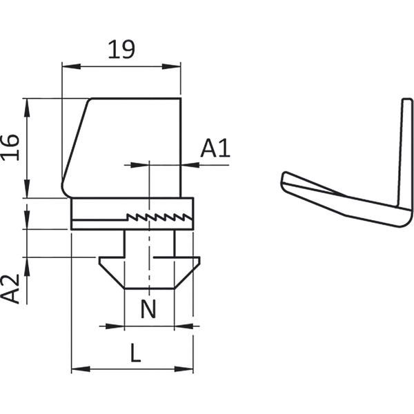 Fath Klemmbock 14 Item System – Klemmteil zur Befestigung von Flächenelementen 1-9mm im Aluprofil mit Nut 8, Kunststoff PA schwarz – 10 Stück