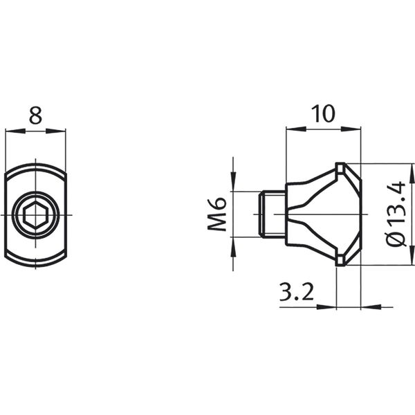 Fath Potentialausgleich Item System zur elektrostatischen Ableitung zwischen 2 Aluprofilen Nut 8