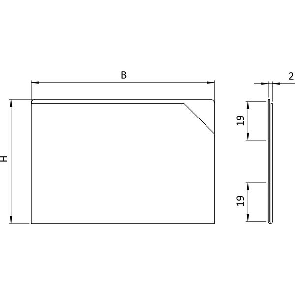 Etikettenhalter selbstklebend 110 x 87mm