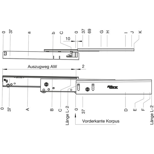 FULTERER Kulissenauszug FR 777A