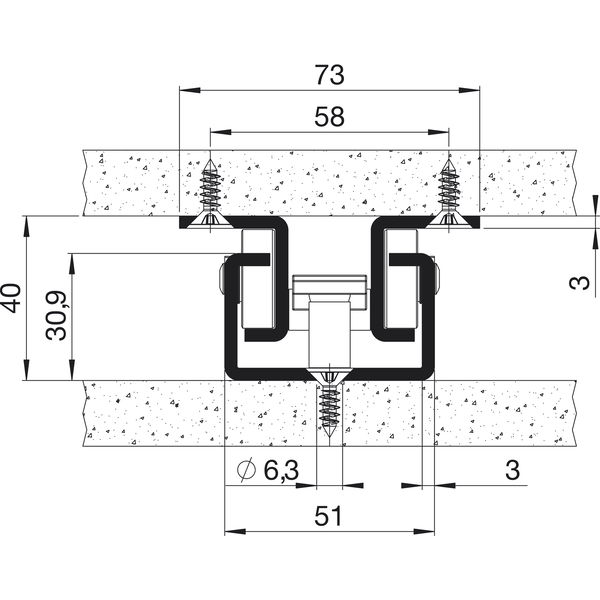 FULTERER FR 505 T Türblatt-Zeigewandauszug, Länge 995 mm, KB schwarz