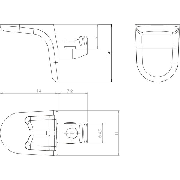 Steckbodenträger FIX 1 (Fächerträger)