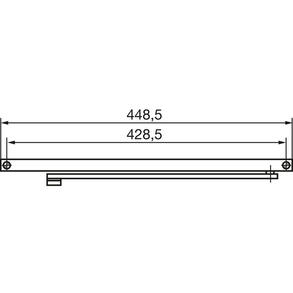 GEZE Gleitschiene ohne Feststellung TS 3000/TS 5000