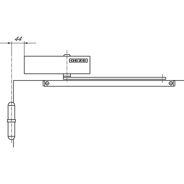 GEZE Türschließer TS 3000 V, EN 1-4 ohne Feststellung