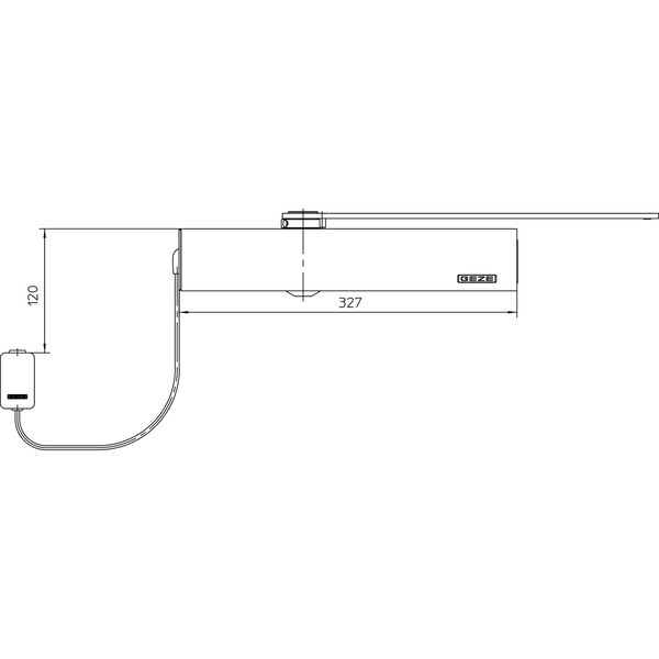 GEZE Türschließer TS 5000 EHy, EN 3-6, silber