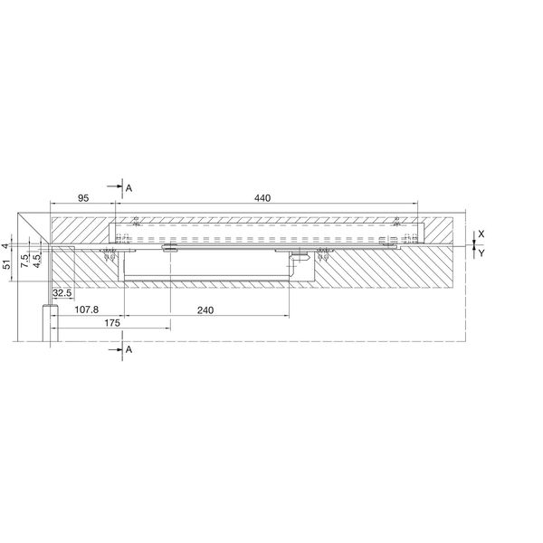 Türschließer integriert BOXER 2V, EN 2-4, Standard, silberfärbig